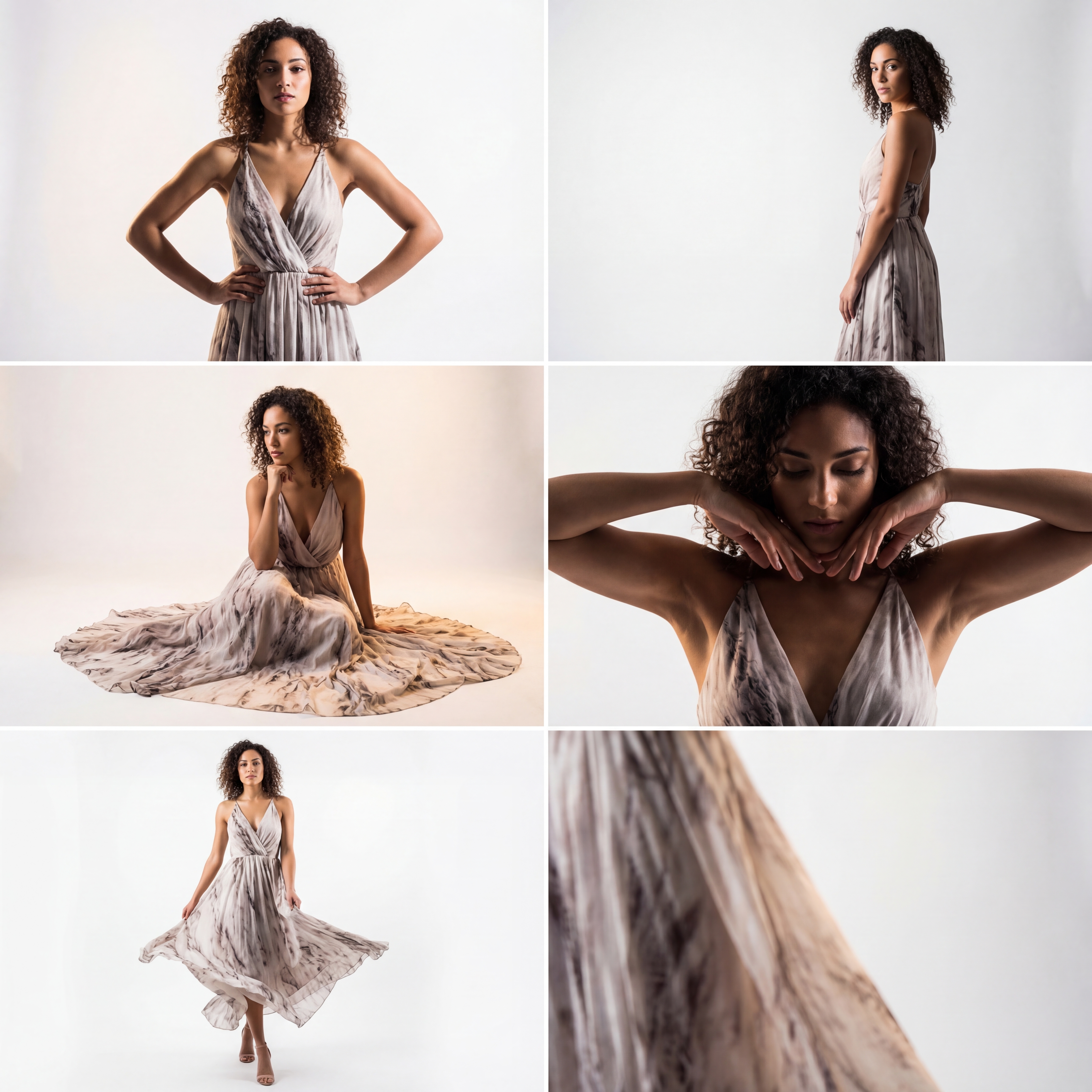 Professional AI-generated photoshoot results from Imagineo